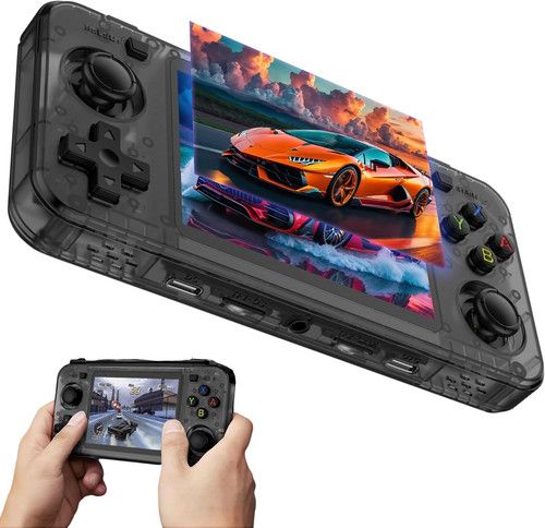 10000+ Games R36H Portable Video Game Consoles Retro Handheld Game Console Black - Image 7