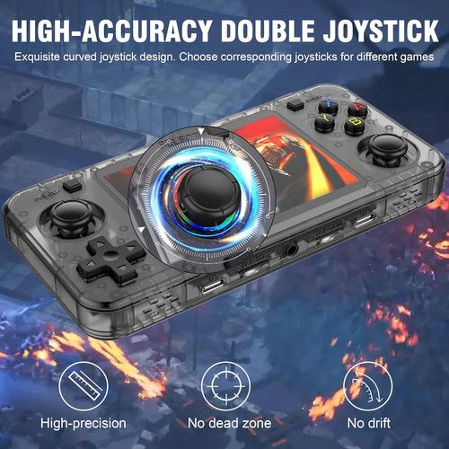 10000+ Games R36H Portable Video Game Consoles Retro Handheld Game Console Black - Image 8