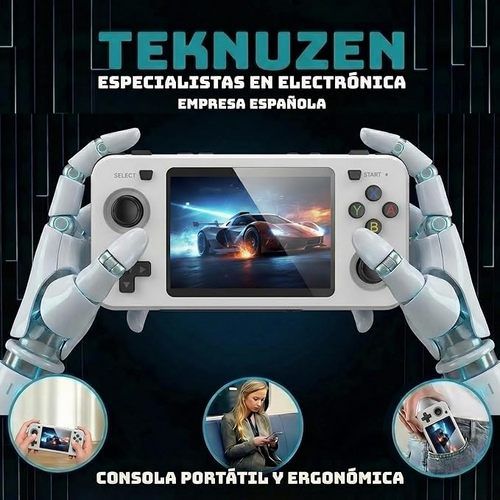 10000+ Games R36H Portable Video Game Consoles Retro Handheld Game Console White - Image 4