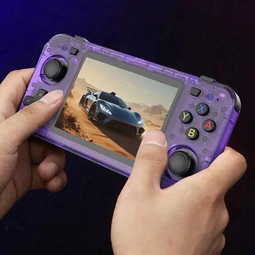 20000+ Games R36H Portable Video Game Consoles Retro Handheld Game Console purple - Image 2