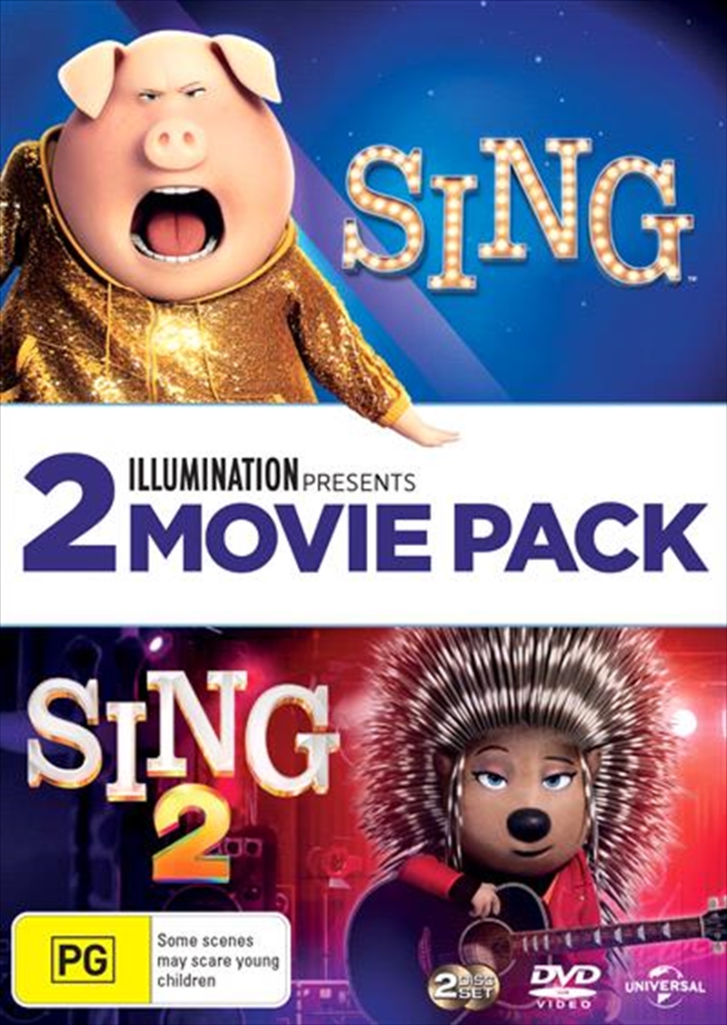 Sing / Sing 2 | 2 Movie Franchise Pack DVD - Image 1