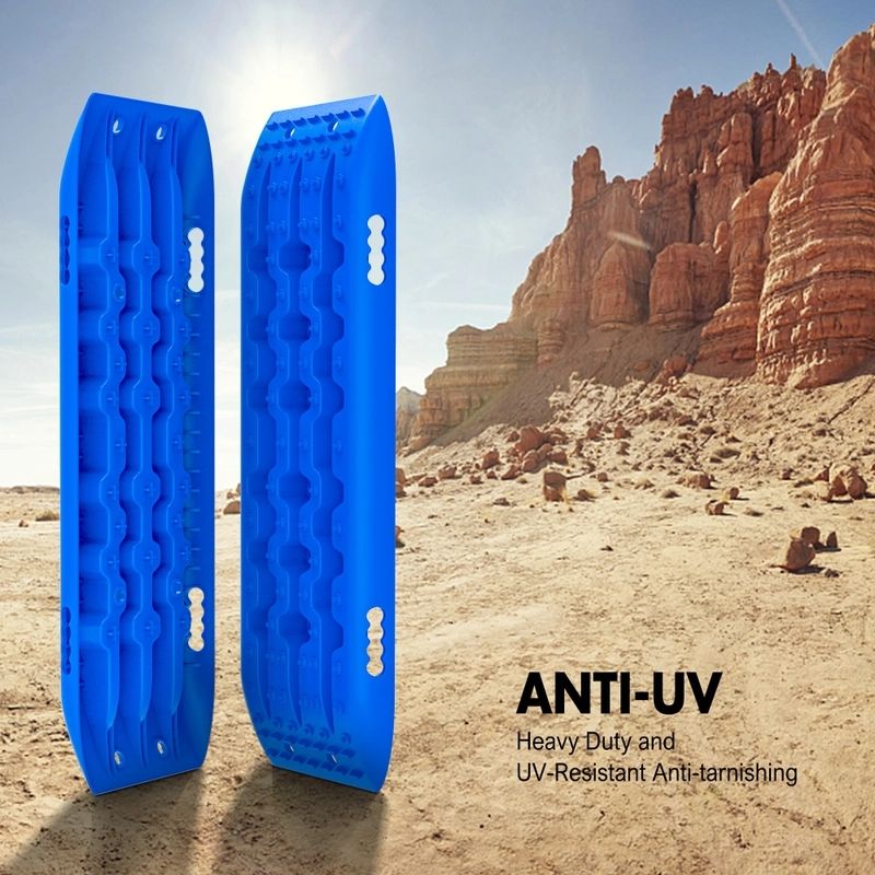 X-BULL Recovery Tracks Gen 2.0 10T Sand Mud Snow 2 Pairs Offroad 4WD 4x4 2PC 91CM Blue - Image 7