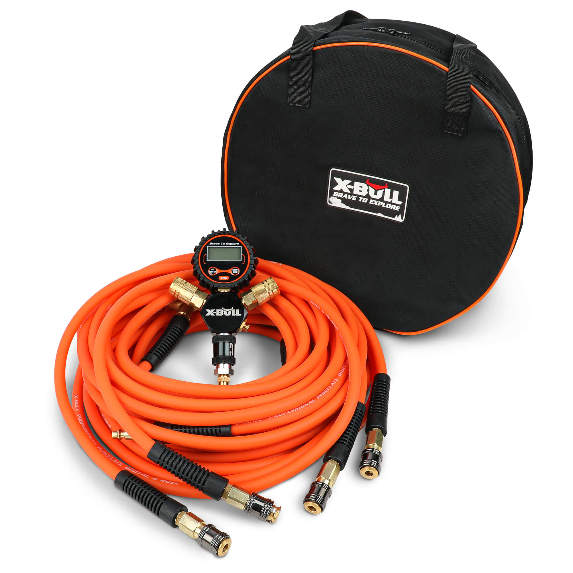 X-BULL 4 Tire Inflation Indeflate Digital 4 Hose 4 Tire Inflation Tyre Deflation System Equalizer - Image 1