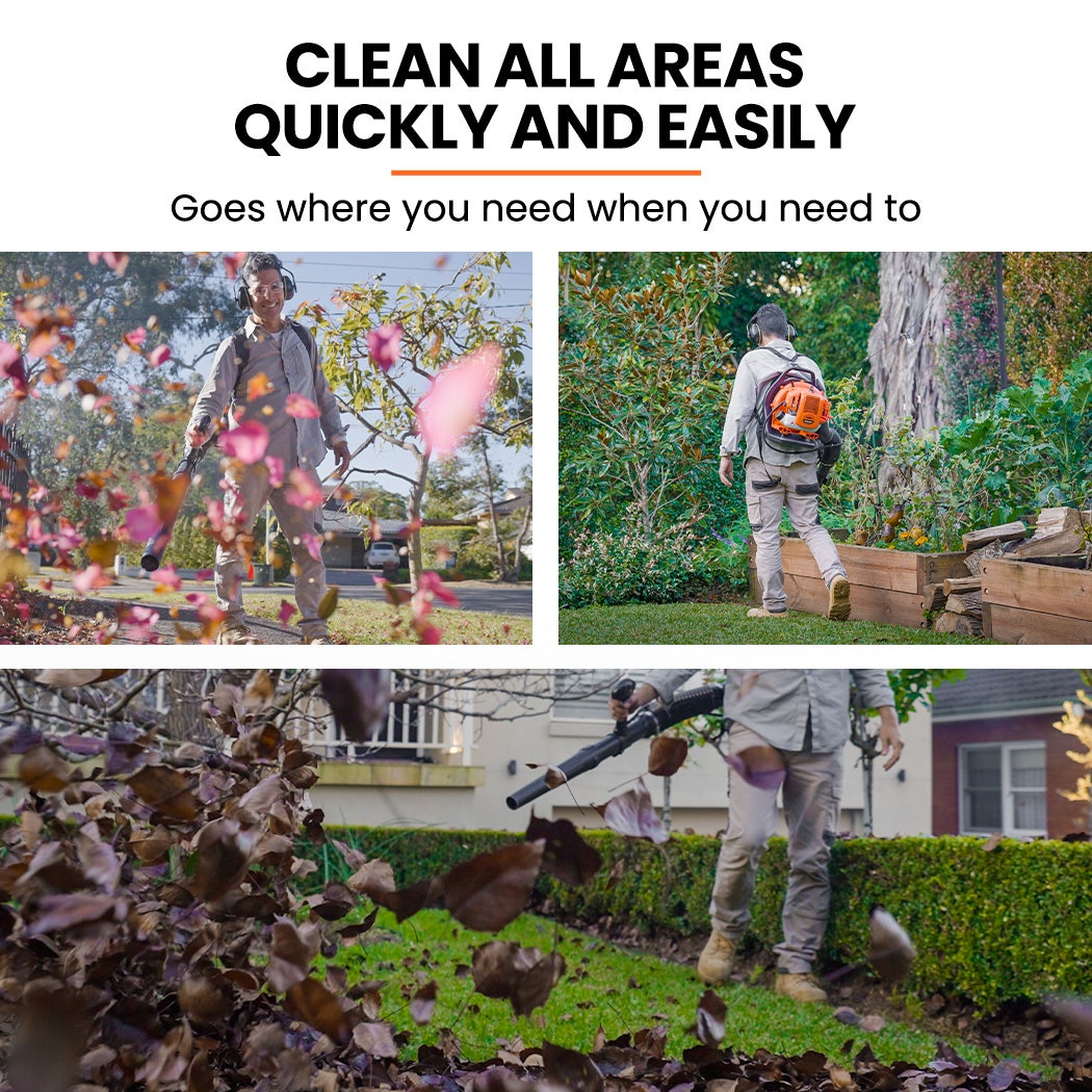MTM 30CC Backpack Petrol Leaf Blower 2 Stroke Commercial Garden Yard Outdoor - Image 5