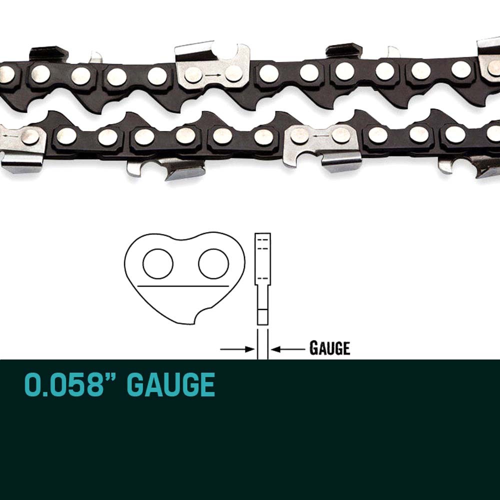 BAUMR-AG 2 x Chains for a 20 Bar Chainsaw, 76DL .325 Pitch .058 Gauge Low Kickback - Image 7
