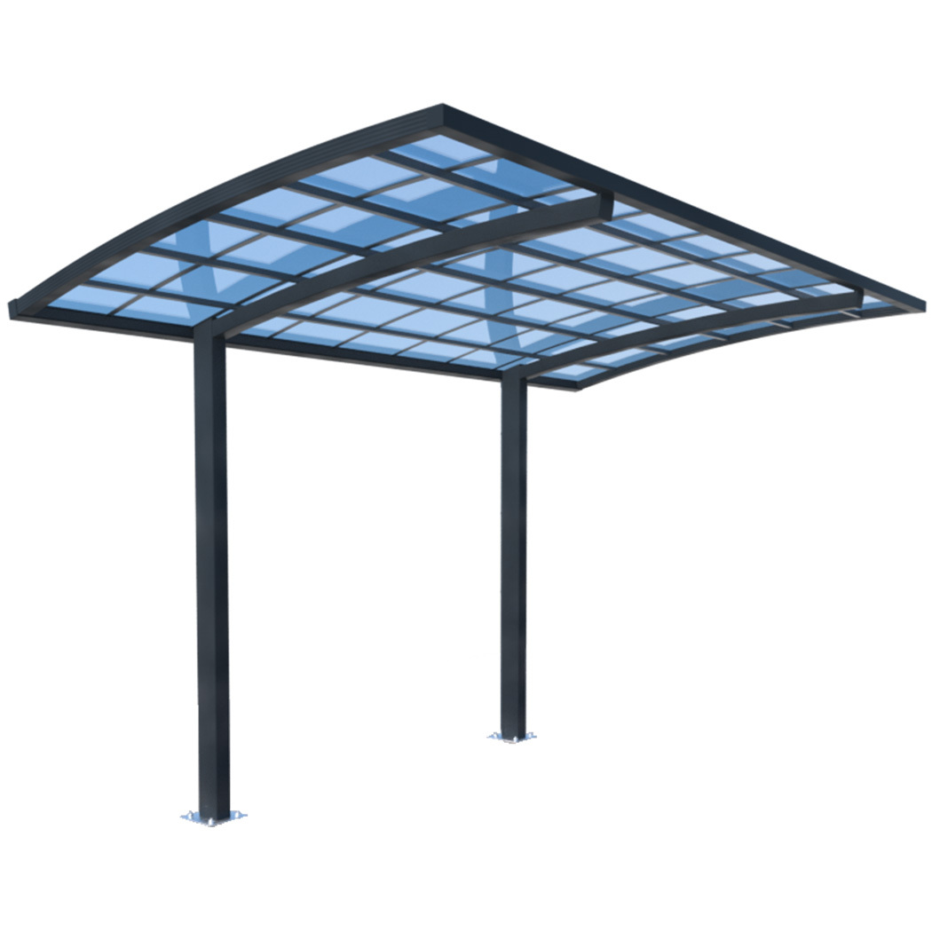 SHADE SHIELD Single Cantilever Carport 3.0m x 5.5m x 3.5m, Aluminium Alloy Frame, Polycarbonate Roof, Shelter for Car or Outdoor Living - Image 1