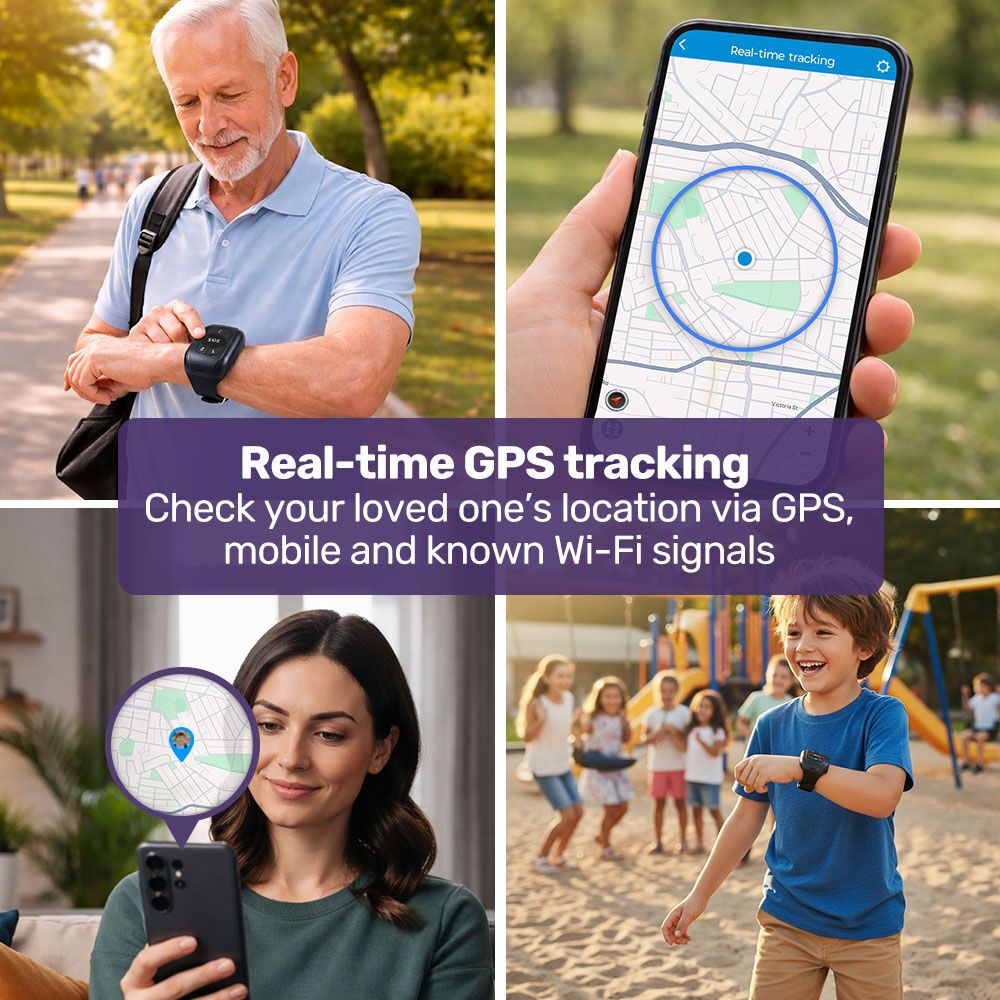 EQUIPMED GPS Fall Detection Emergency Bracelet with SOS Button, for Seniors, 2 Way Calling, Location Tracking, Speed Dial, iPhone and Android Compatible - Image 7