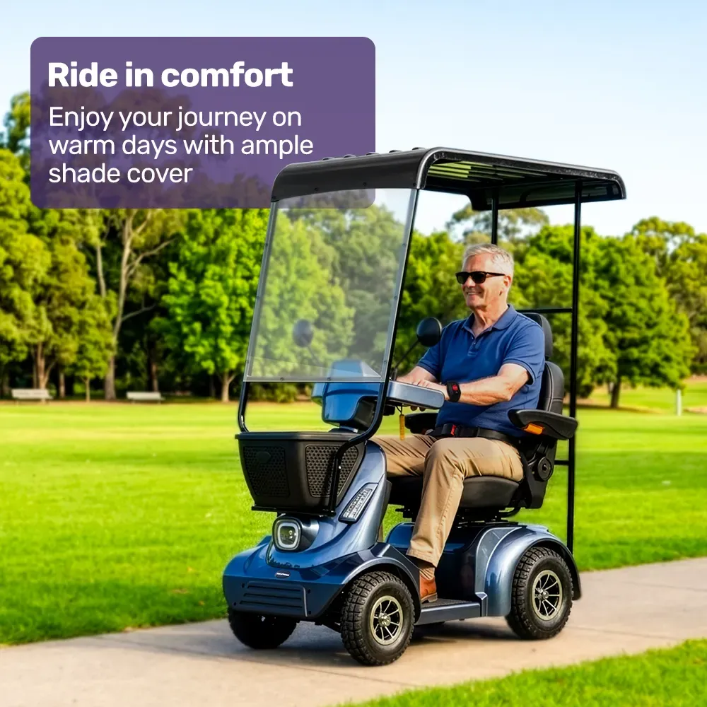 EQUIPMED Shade Canopy for ComfortCruise Mobility Scooter - Image 3