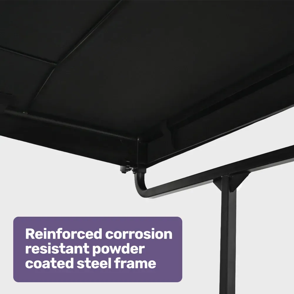 EQUIPMED Sun Shade Canopy for the ProRider Mobility Scooter, with 3 Adjustable Height Levels, Black - Image 6