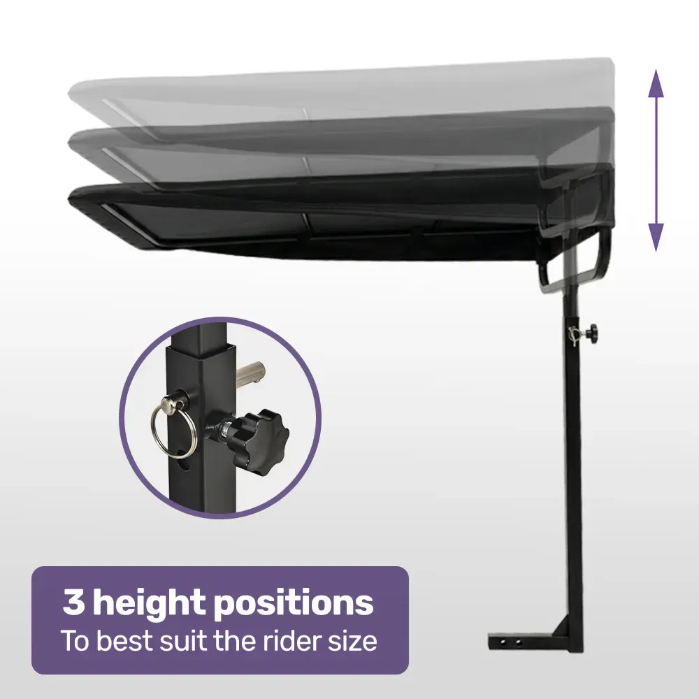 EQUIPMED Sun Shade Canopy for the ProRider Mobility Scooter, with 3 Adjustable Height Levels, Black - Image 7