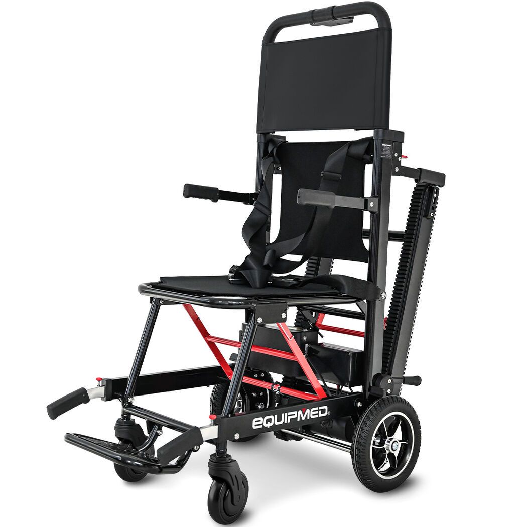 EQUIPMED Electric Stair Climbing Wheelchair, 169kg Load Capacity, 46 Steps/min, Aluminium Alloy, Foldable - Image 1