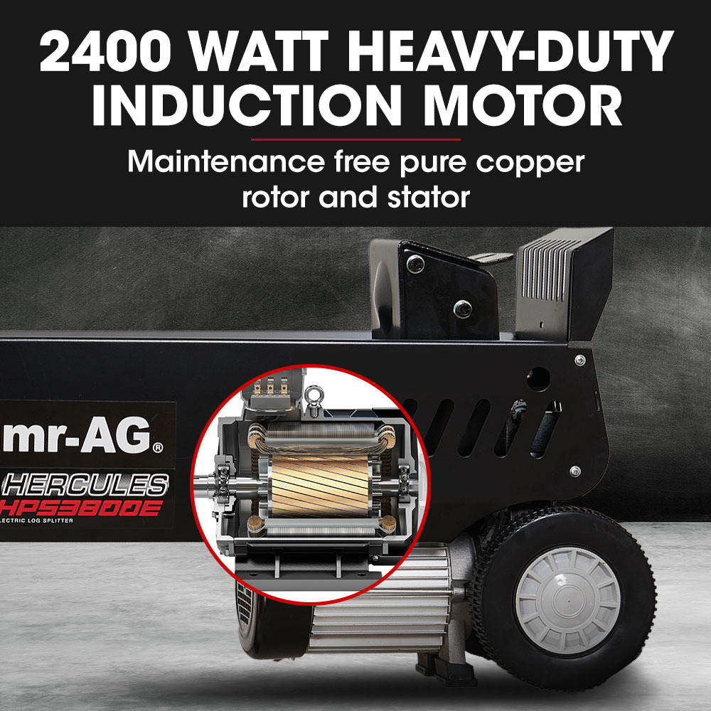 Baumr-AG 10 Tonne Electric Hydraulic Wood Log Splitter - HPS3800E - Image 3
