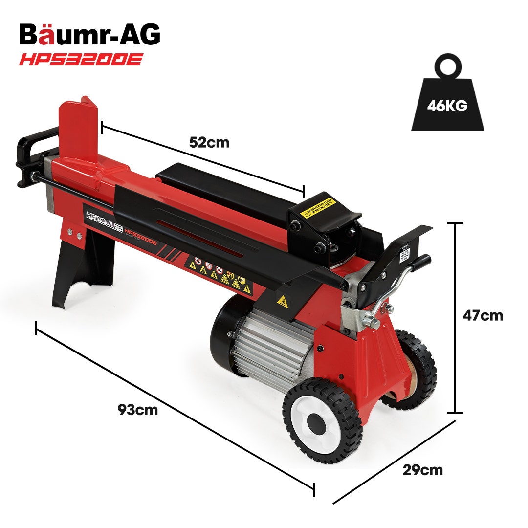 Baumr-AG 9 Ton Electric Log Splitter 9T Wood Cutter Hydraulic Fire Wood Block Axe Small Machine - Image 2