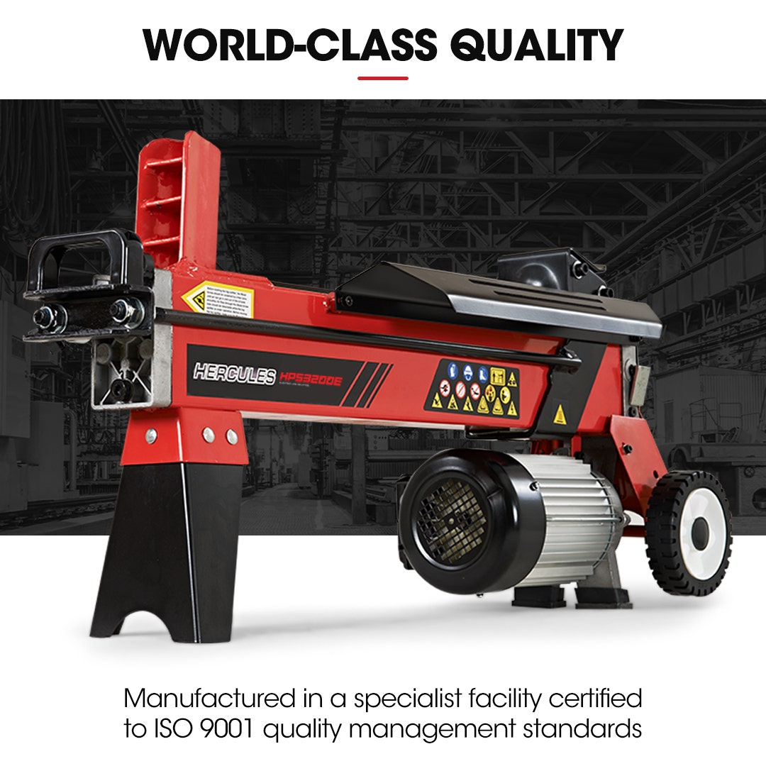Baumr-AG 9 Ton Electric Log Splitter 9T Wood Cutter Hydraulic Fire Wood Block Axe Small Machine - Image 4