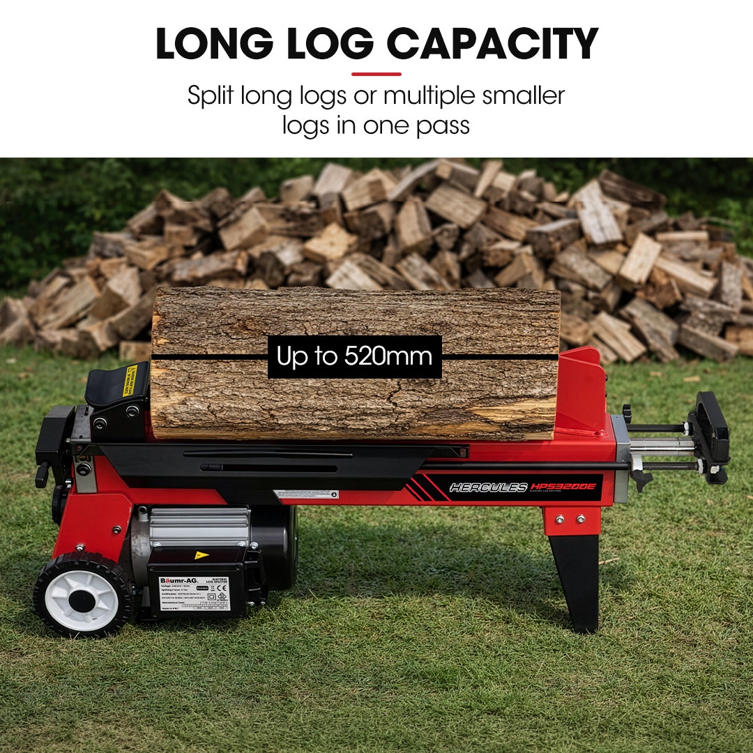 Baumr-AG 9 Ton Electric Log Splitter 9T Wood Cutter Hydraulic Fire Wood Block Axe Small Machine - Image 5