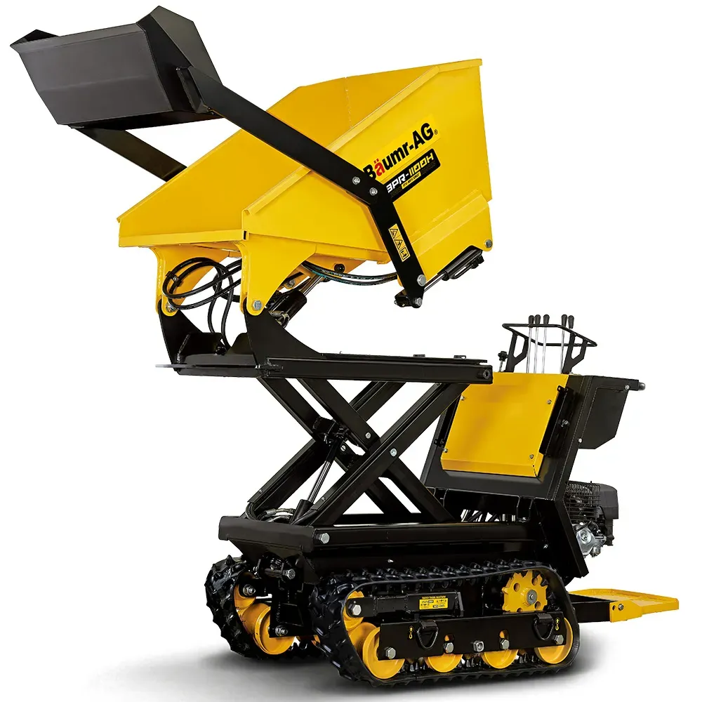 BAUMR-AG Tracked High Lifting/Tipping Power Barrow, 500kg Load Capacity, Hydrostatic, 9hp Engine - Image 1