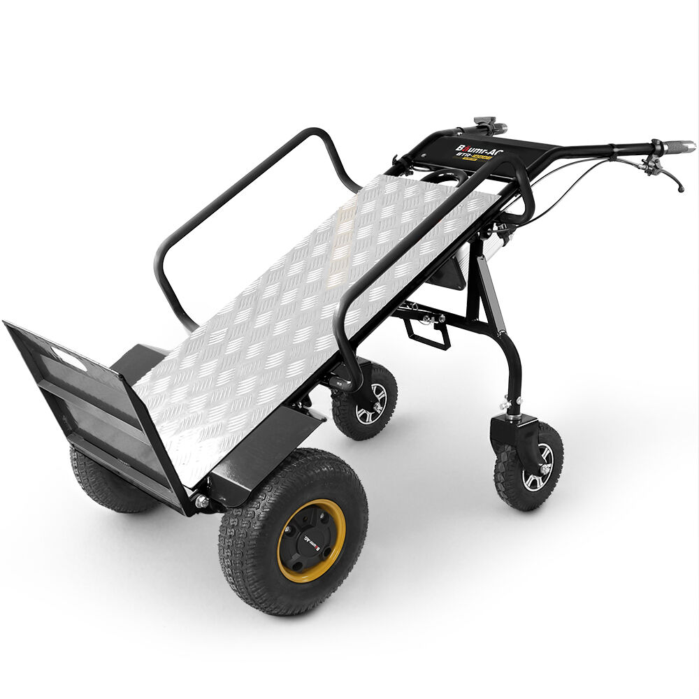 BAUMR-AG 40V Li-ion 260kg Electric Powered Hand Truck Trolley, 400W Brushless motor, Up to 6km/h, 4hr Runtime, Adjustable Width, Folds for Logistics, Moving - Image 1