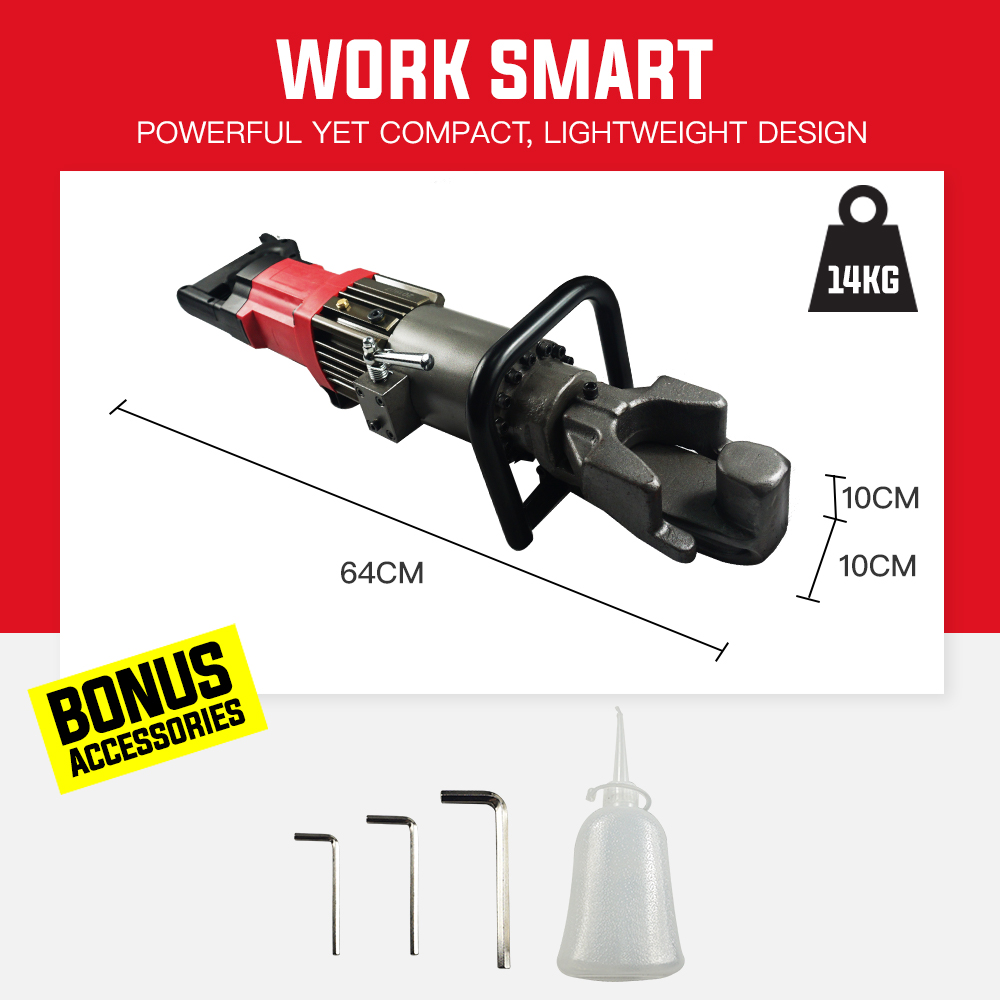 BAUMR-AG 850W 16mm Rebar Bender Hydraulic Electric Reo Bar Portable Machine Re - Image 6
