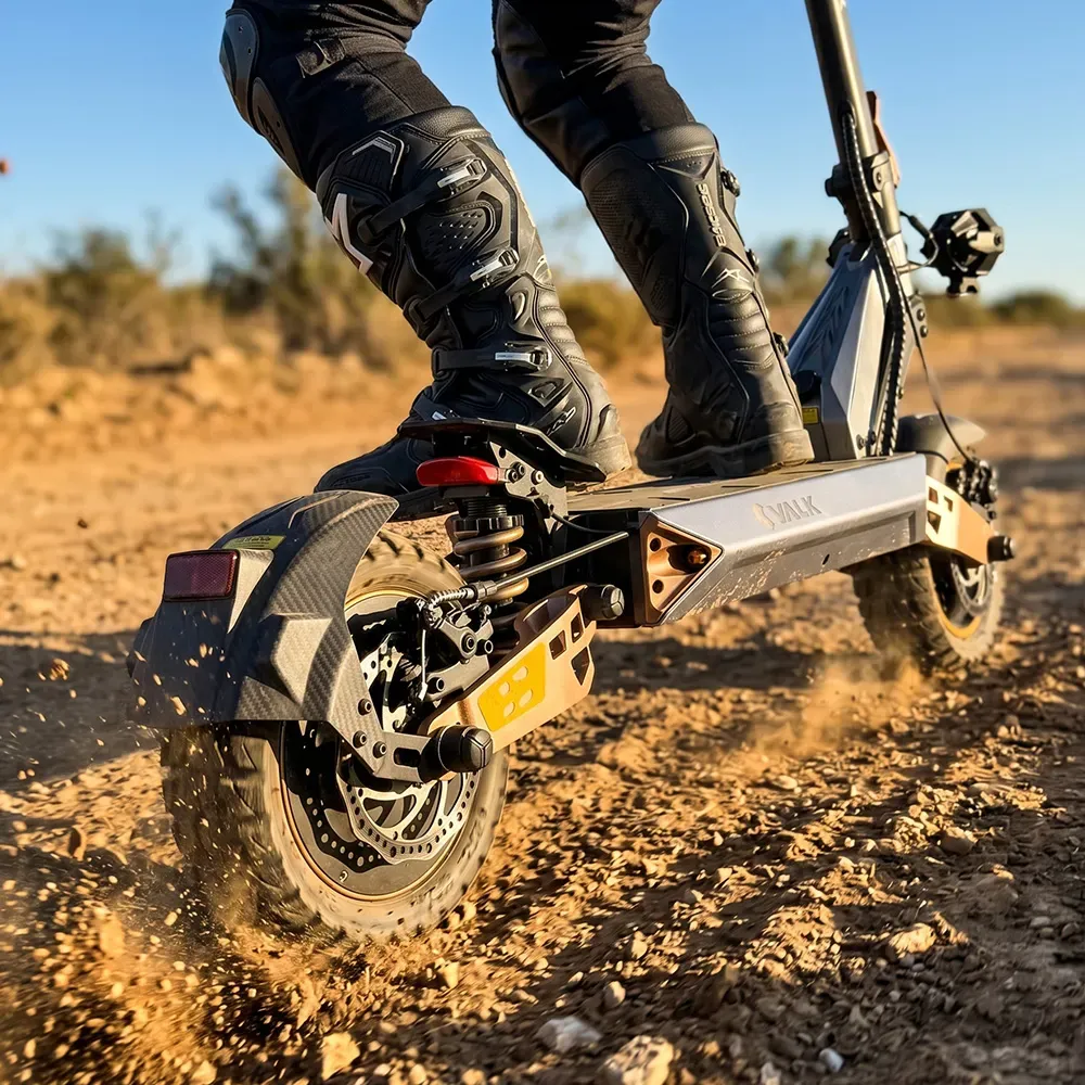 VALK Ego 8 Electric Scooter, 500W, AU Compliant, 48V 13Ah, 55km Max Range, eScooter for Adults, Foldable, Off Road, Black/Bronze - Image 5