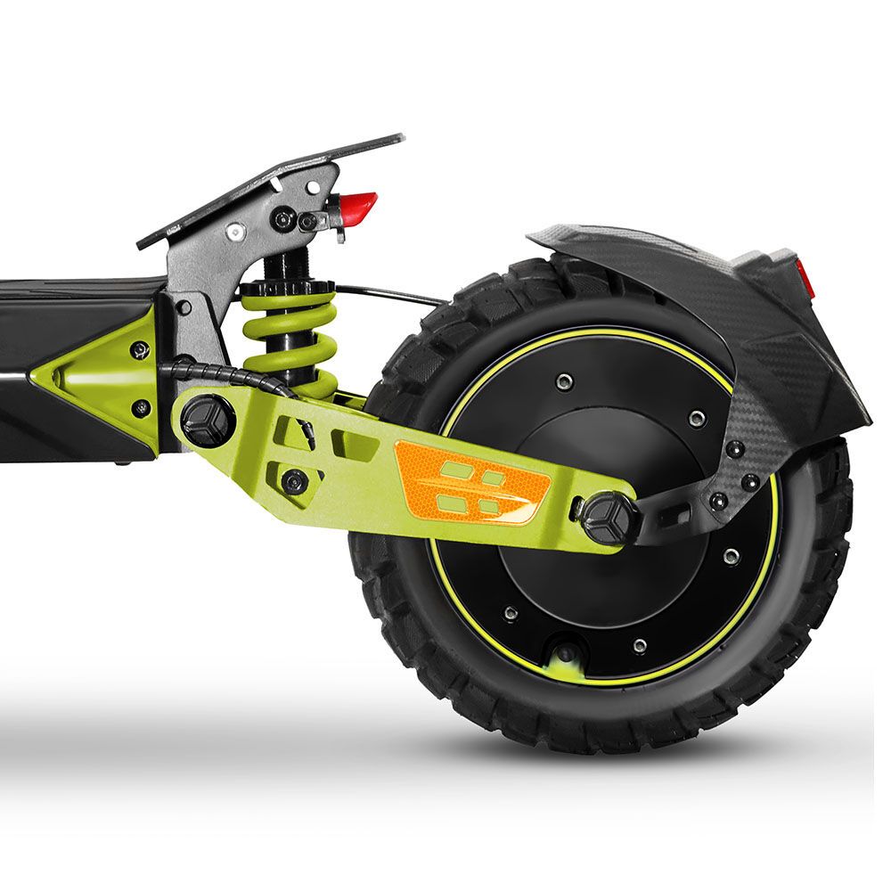 VALK Ego 8 Electric Scooter, 500W, AU Compliant, 48V 13Ah, 55km Max Range, eScooter for Adults, Foldable, Off Road, Black/Green - Image 3