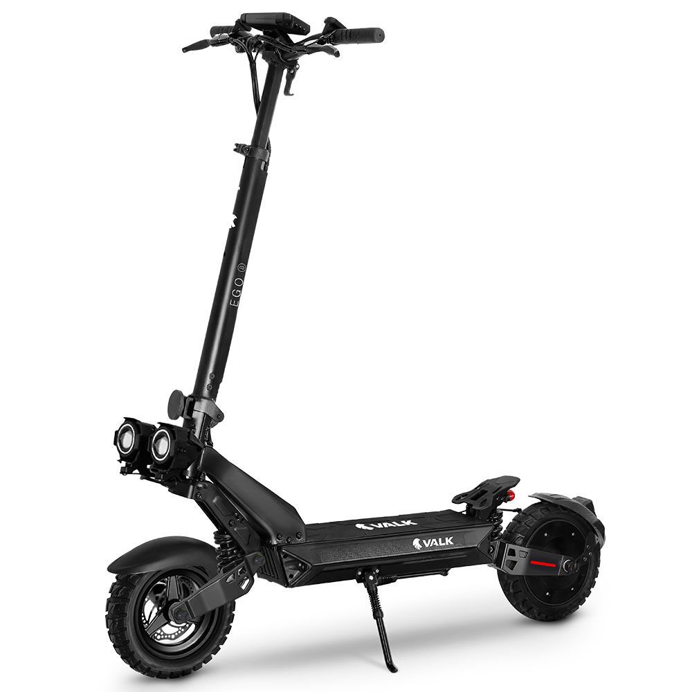 VALK Ego 8 Electric Scooter, 500W, AU Compliant, 48V 13Ah, 55km Max Range, eScooter for Adults, Foldable, Off Road, Black - Image 1