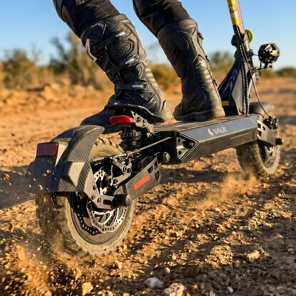 VALK Ego 8 Electric Scooter, 500W, AU Compliant, 48V 13Ah, 55km Max Range, eScooter for Adults, Foldable, Off Road, Black - Image 4