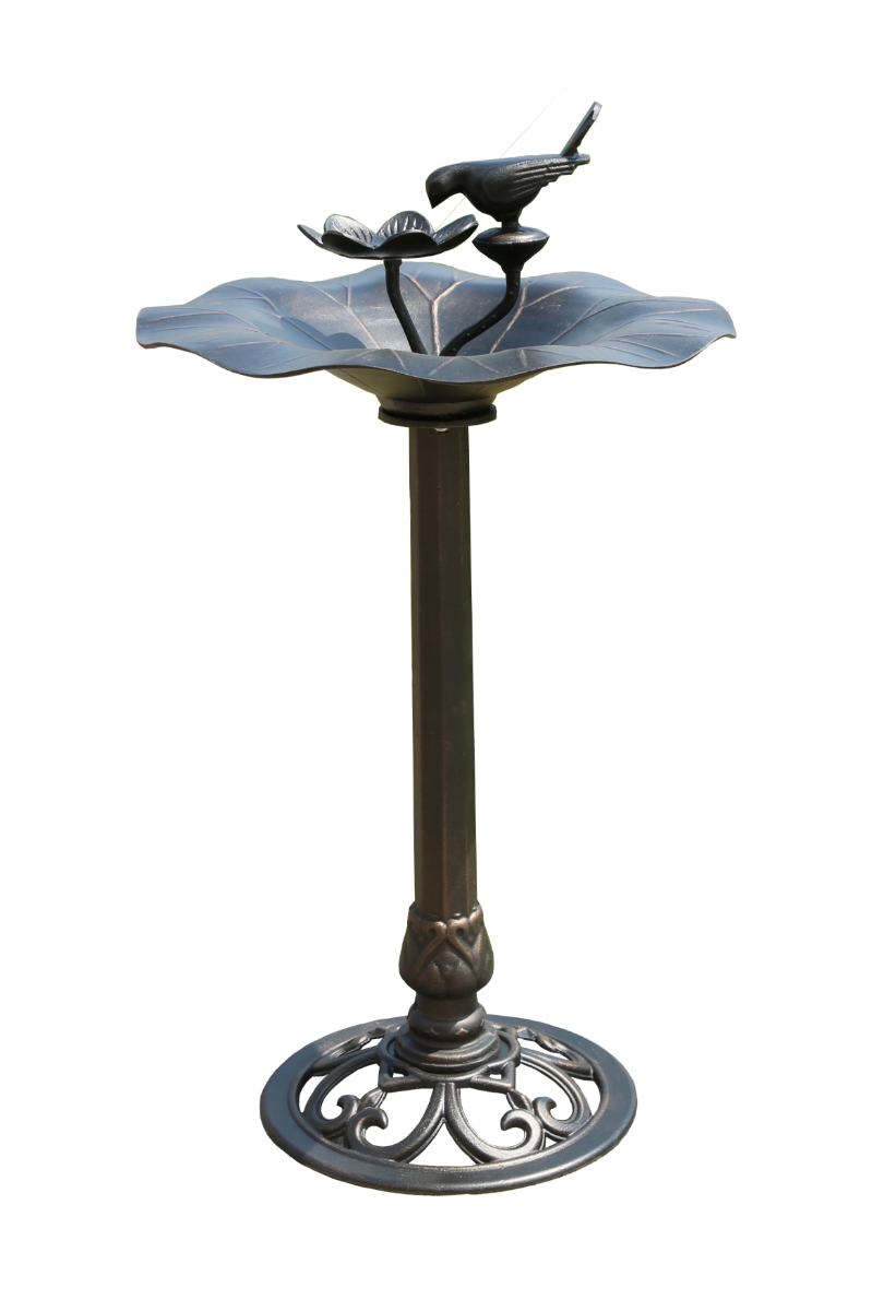 Lotus bird bath Bronze - Image 1