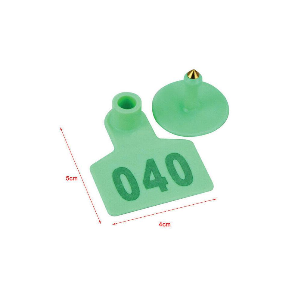 1-100 Cattle Number Ear Tags Set - Green Pig Sheep Goat Livestock Label - Image 3