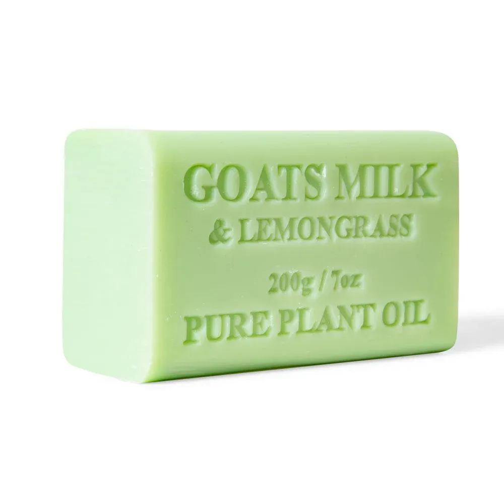65x 200g Goats Milk Soap Bars Lemongrass Scent Pure Natural Australian Skin Care - Image 1