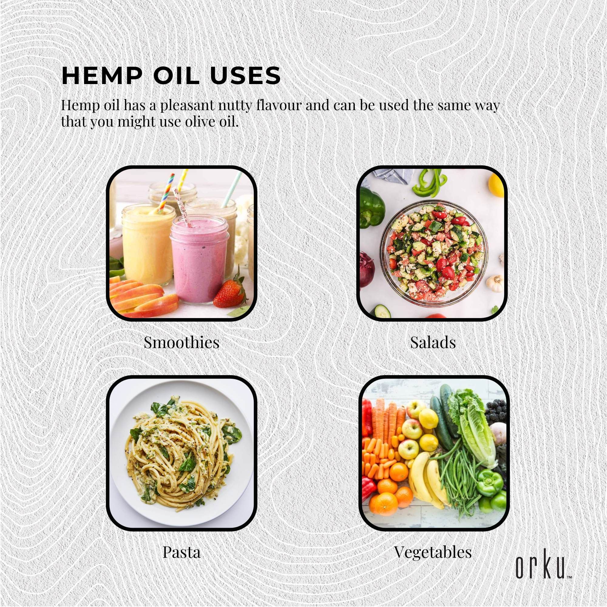 Orku 5L Organic Hemp Seed Oil - Cold Pressed Food Grade Oils - Image 5