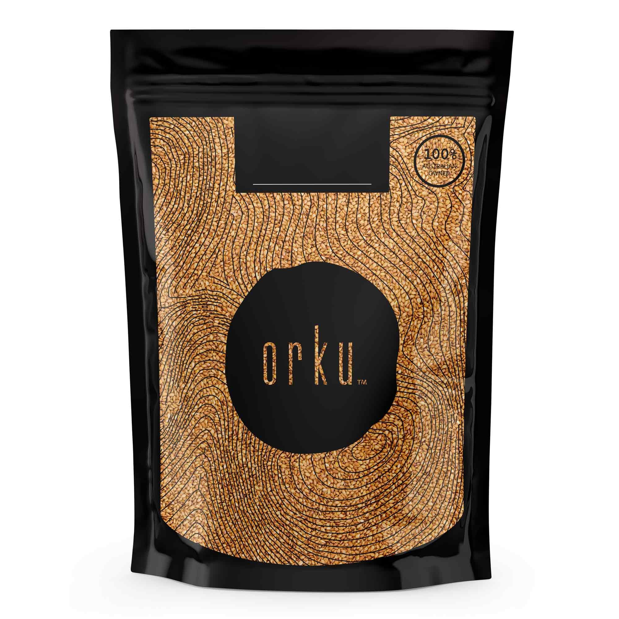 Bulk 10Kg Organic Golden Linseed Flaxseed Whole Flax Seed No GMO Omega3 6 Fibre - Image 1