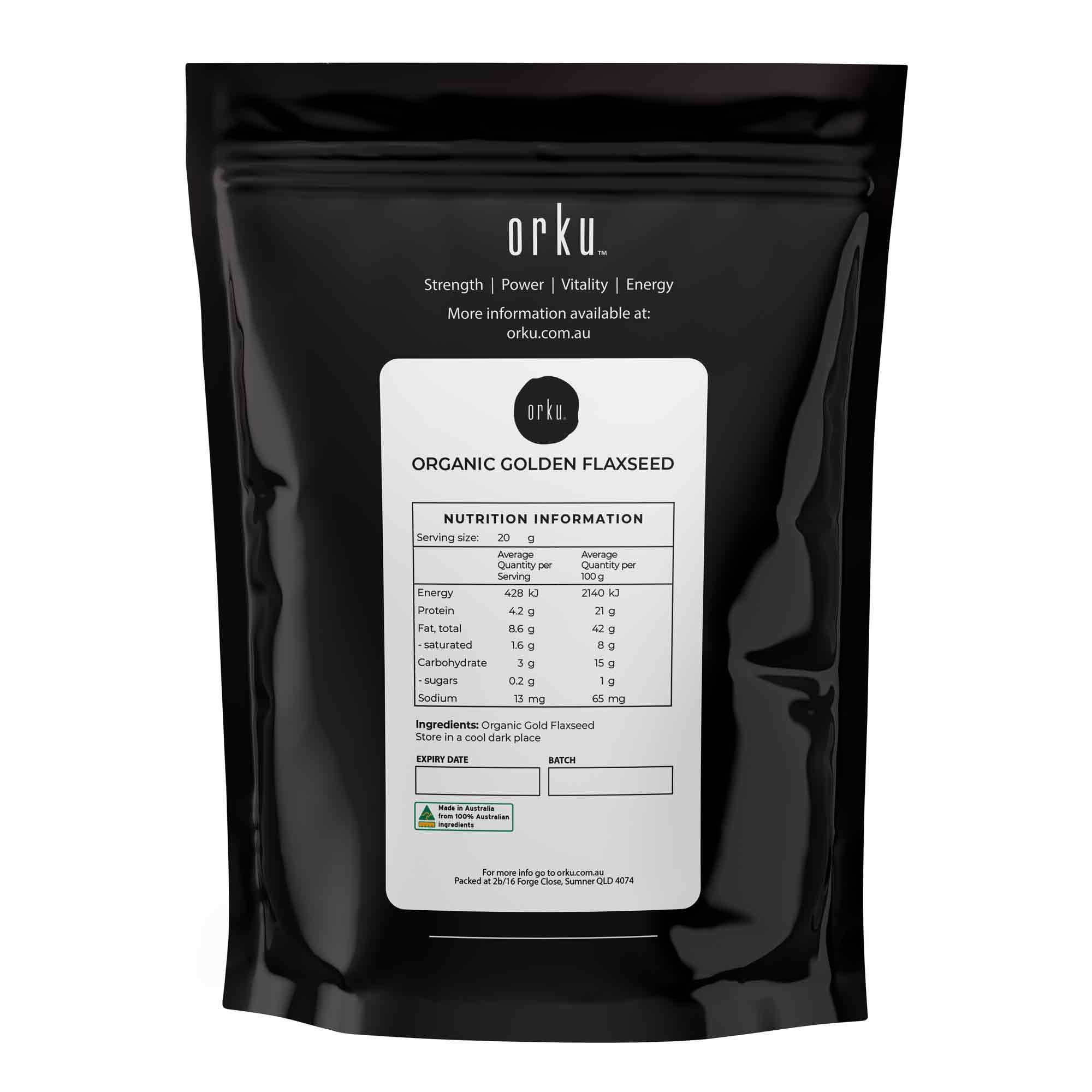 Bulk 10Kg Organic Golden Linseed Flaxseed Whole Flax Seed No GMO Omega3 6 Fibre - Image 3