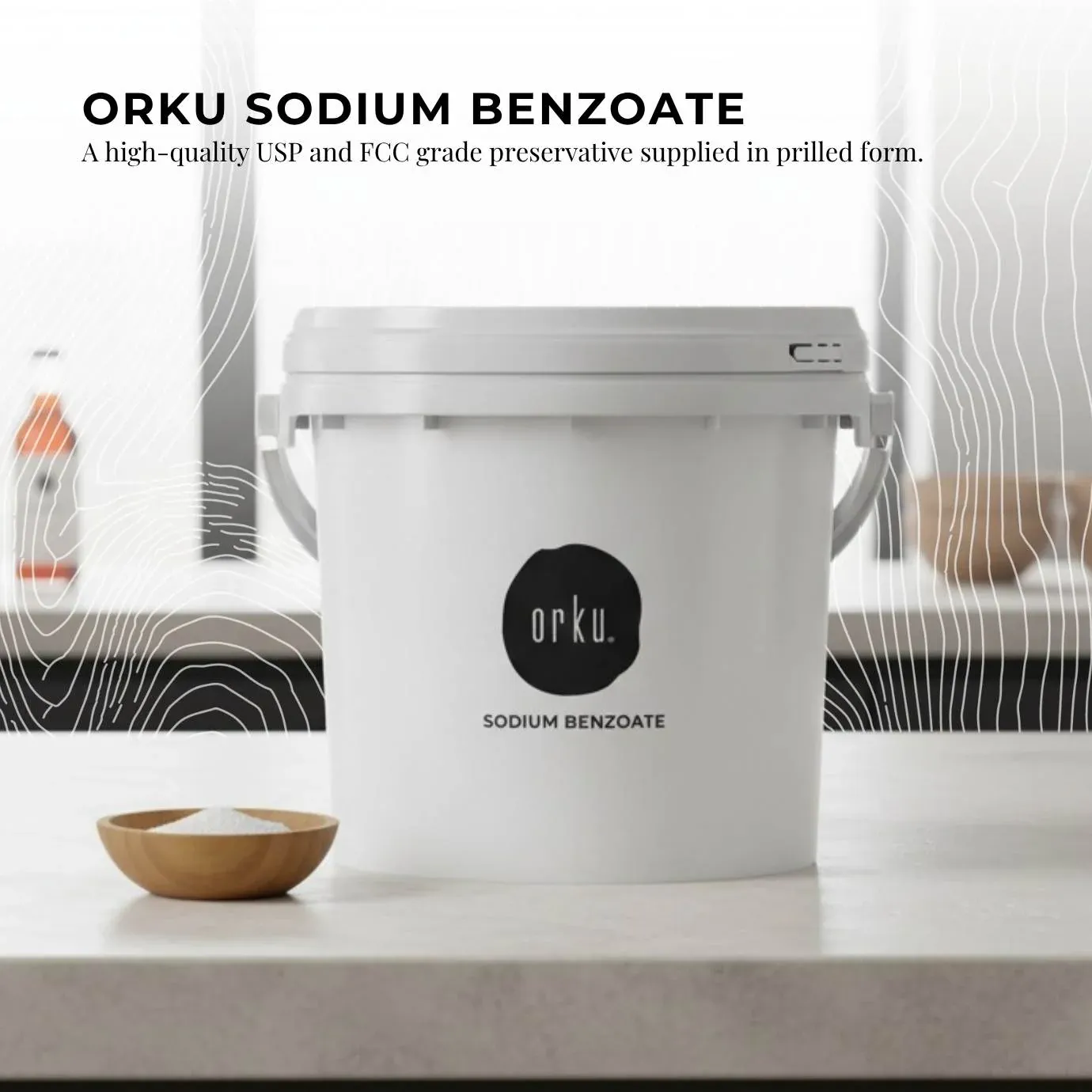 Orku 3.5Kg Sodium Benzoate USP/FCC Grade Prills Ã¢â‚¬â€œ E211 Preservative CAS 532-32-1 - Image 2