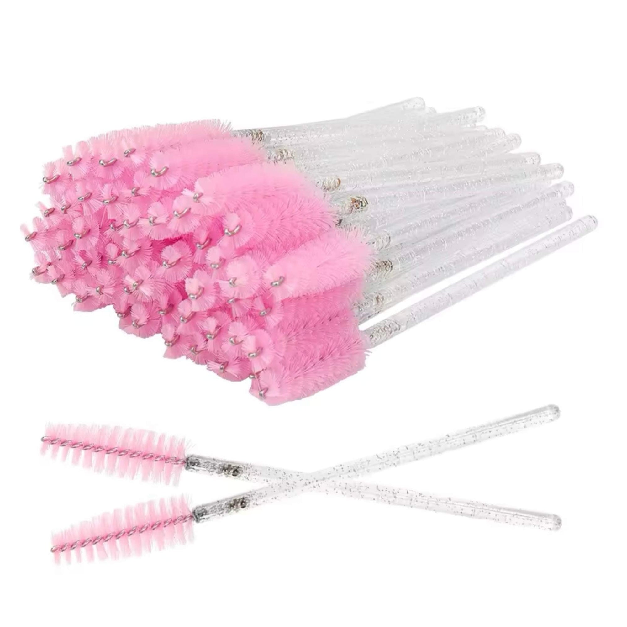 Miosh Disposable Mascara Wands Spoolies 50PCS - Pink - Image 1