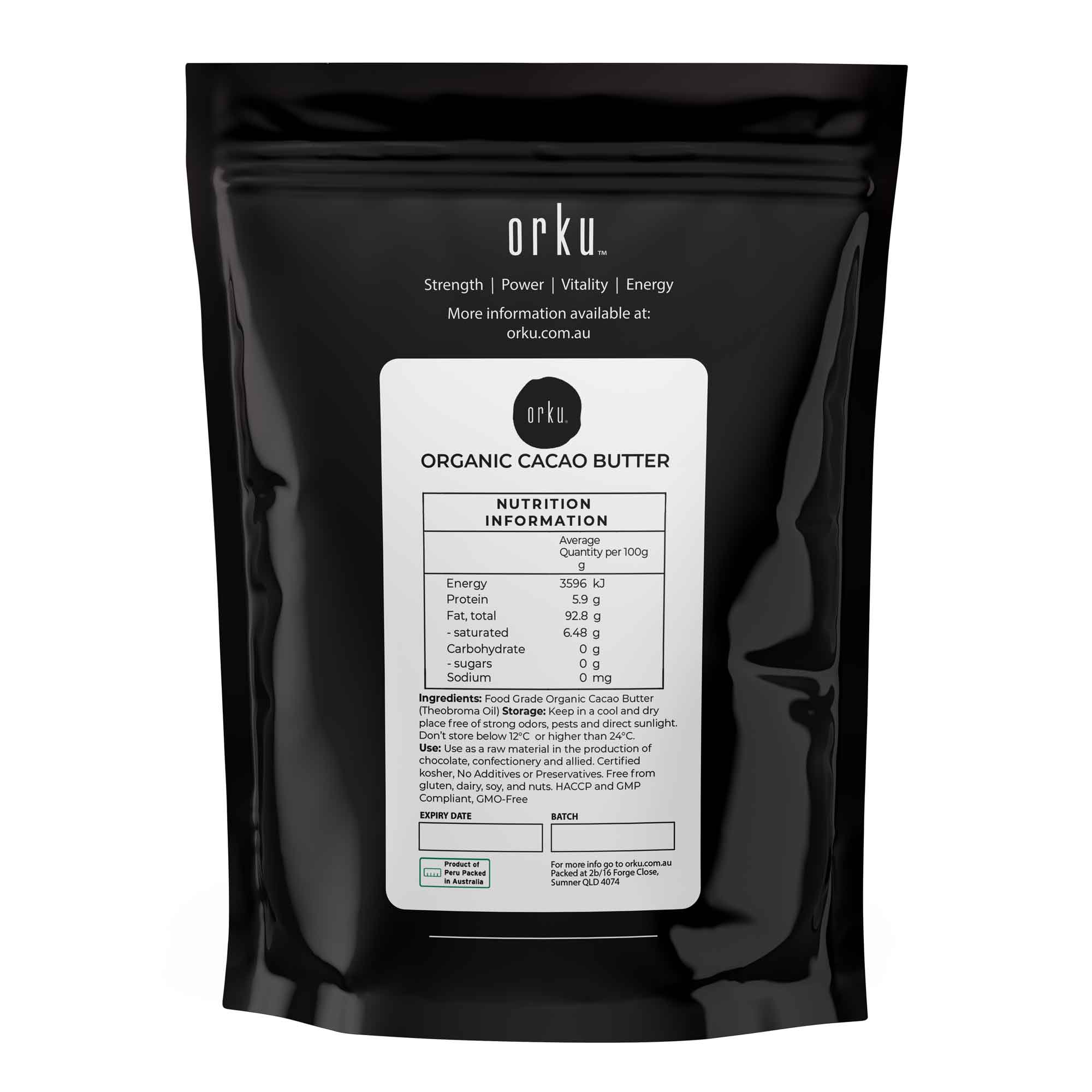2Kg Organic Cacao Butter - Cold Pressed Raw Natural Food Grade Blocks - Image 2