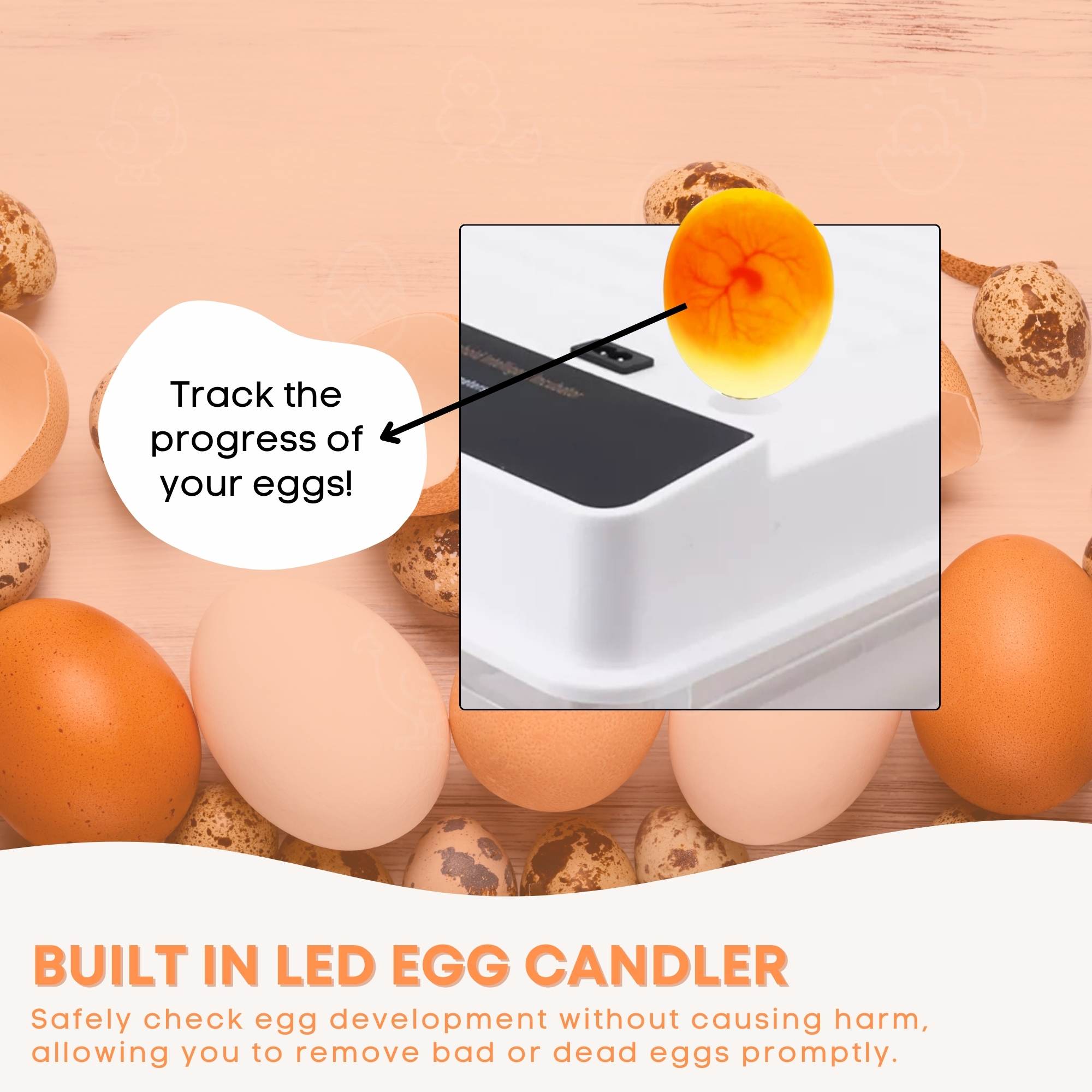 Automatic 130 Egg Incubator - Electric Digital Turning Chicken Quail Duck Hatching - Image 6