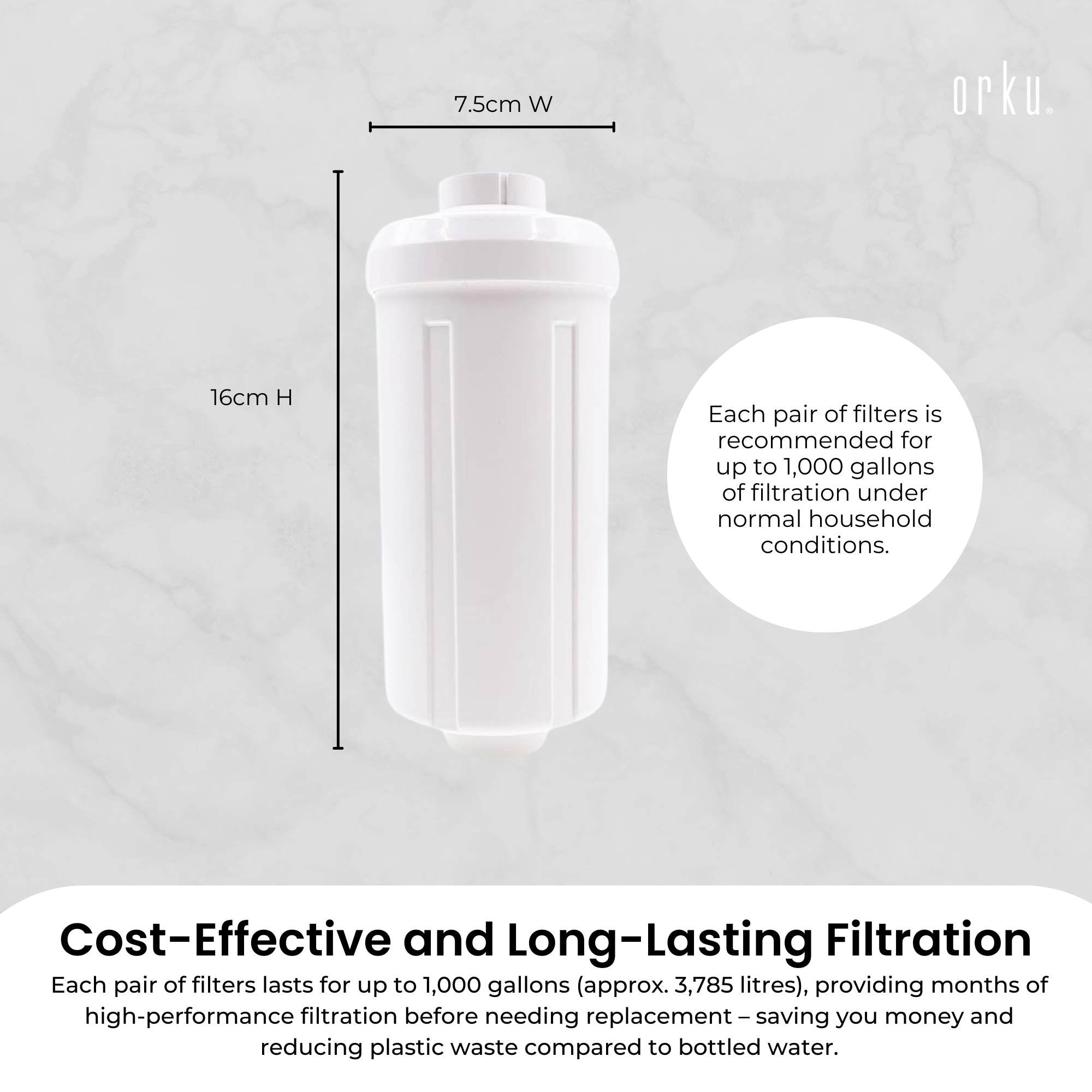 Orku Fluoride Reduction Filter K5366 - Compatible with Berkey PF-2 - Image 4