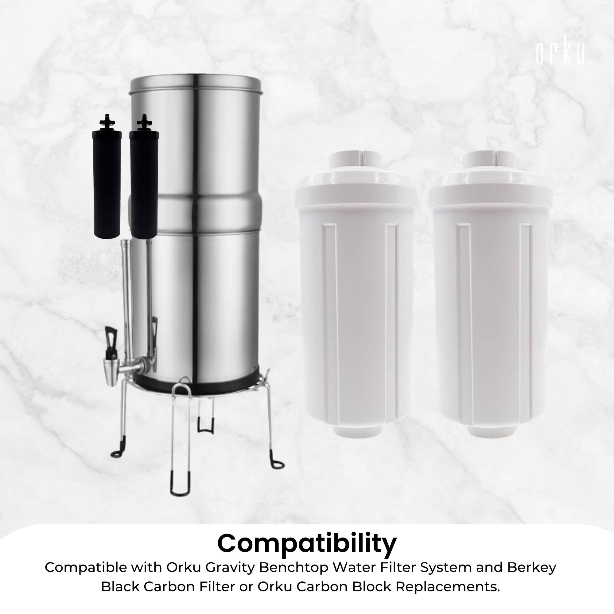 Orku Fluoride Reduction Filter K5366 - Compatible with Berkey PF-2 - Image 7