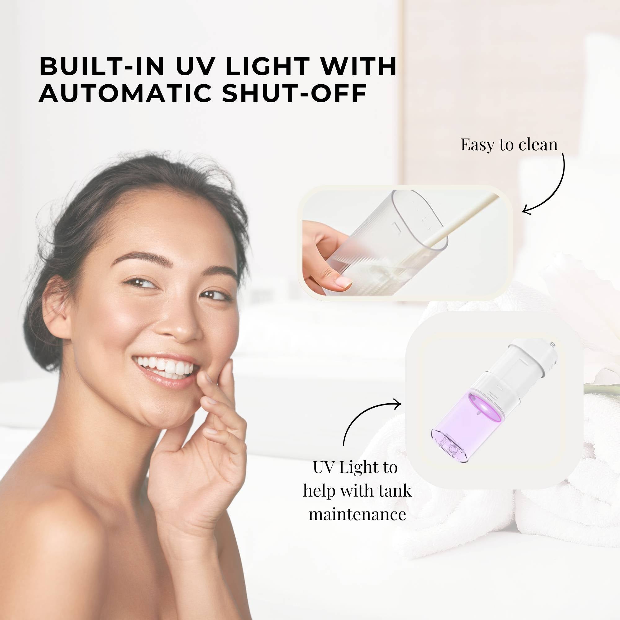 Orku Mini Water Flosser Rechargeable Portable Extendable Travel Oral Irrigator White - Image 8