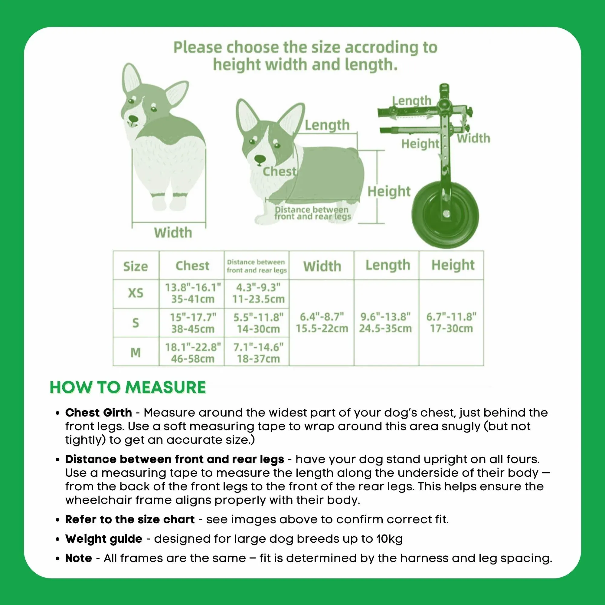 Rooster Farms Replacement Harness for Dog Wheelchair S - Little Dogs Up to 10Kg - Image 6