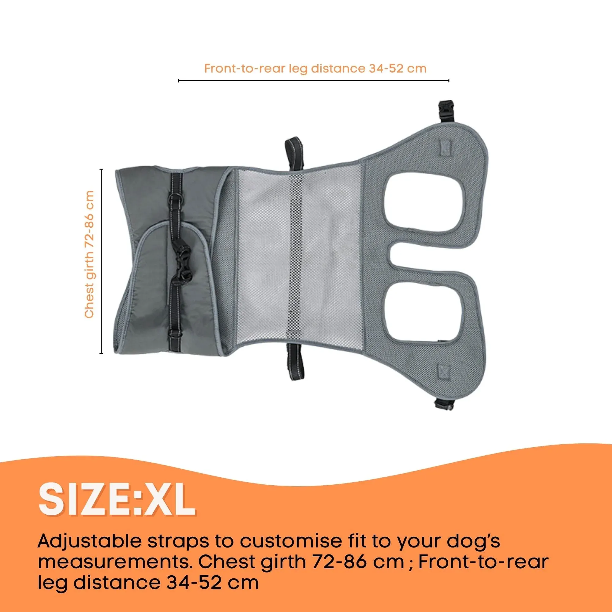 Rooster Farms Replacement Harness for Dog Wheelchair XL - Large Dogs Up to 45Kg - Image 3