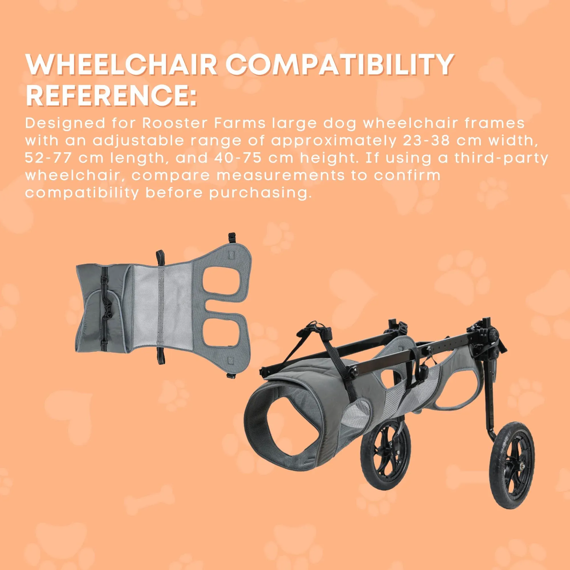 Rooster Farms Replacement Harness for Dog Wheelchair XL - Large Dogs Up to 45Kg - Image 6