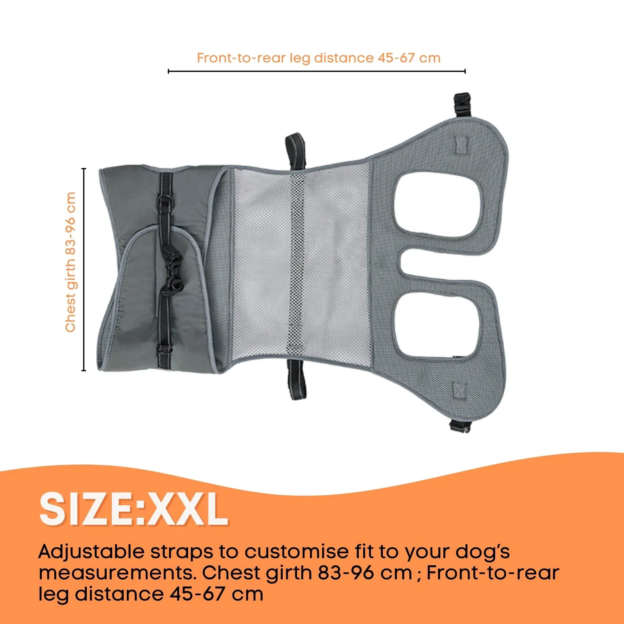 Rooster Farms Replacement Harness for Dog Wheelchair XXL - Large Dogs Up to 45Kg - Image 3