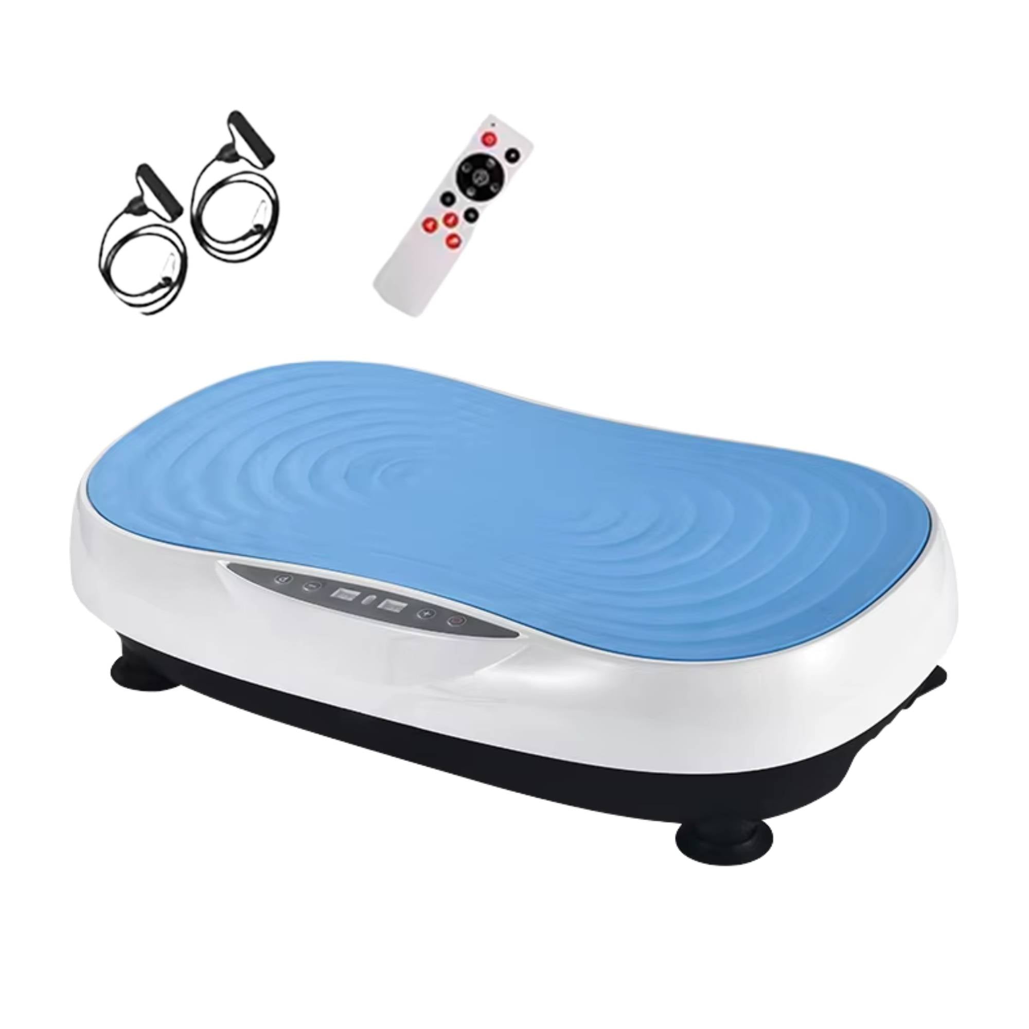 Social Hike Vibration Plate Machine Full Body Vibrating Exercise Platform Blue - Image 1
