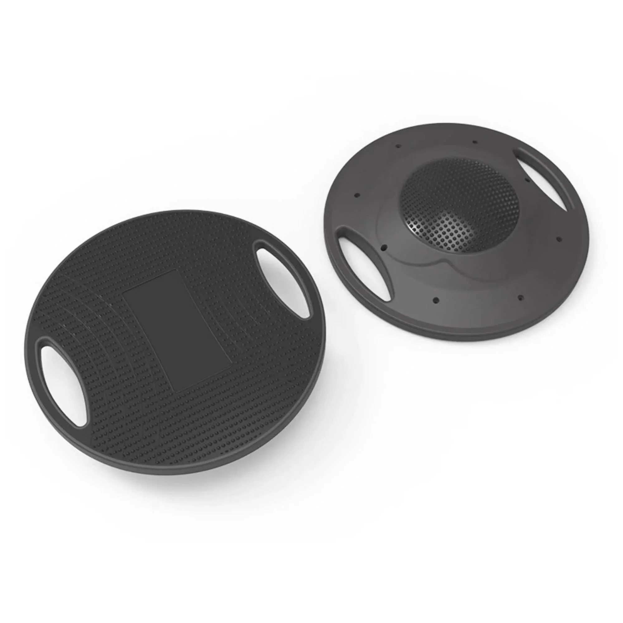 Social Hike Balance Board Wobble 41cm - Non-Slip Round Exercise Trainer Black - Image 1