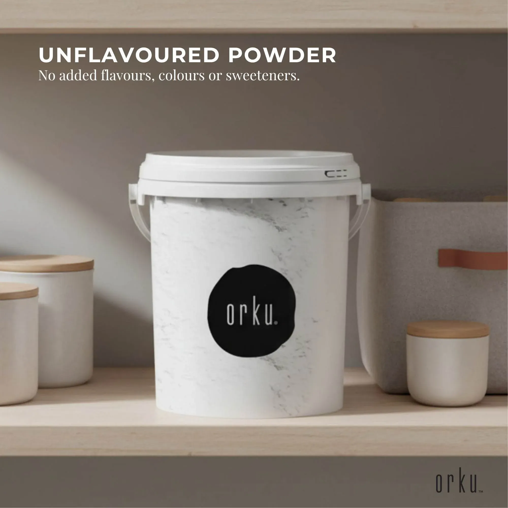 Orku 800g Magnesium Bisglycinate Powder Unflavoured Chelated - Tub - Image 5