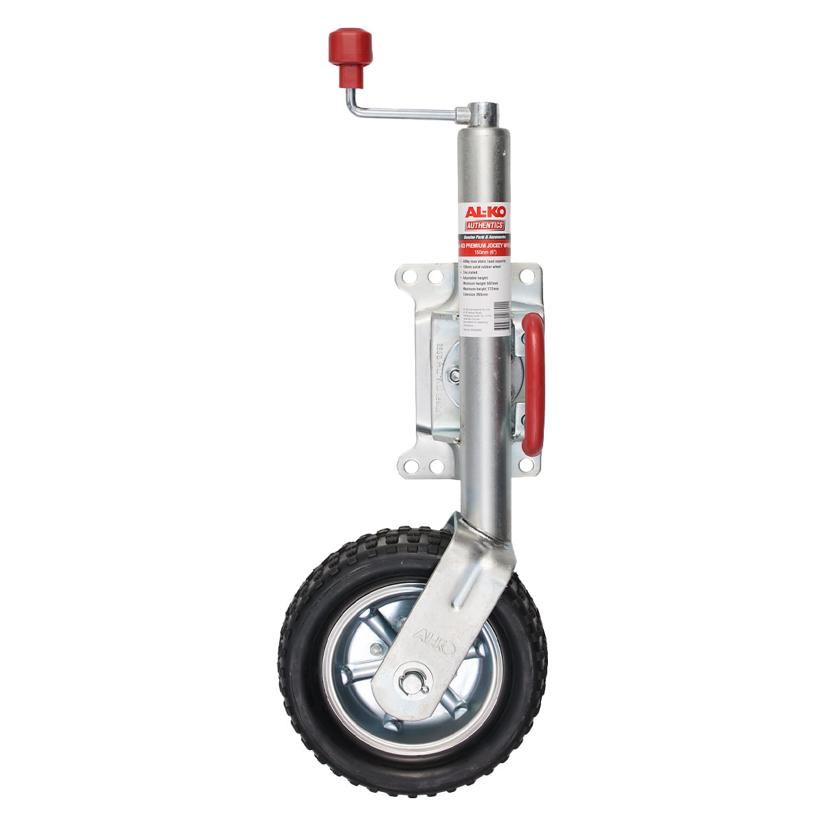 Alko 10-inch 623660XP3 Heavy-Duty Solid Tyre Jockey Wheel - Image 1
