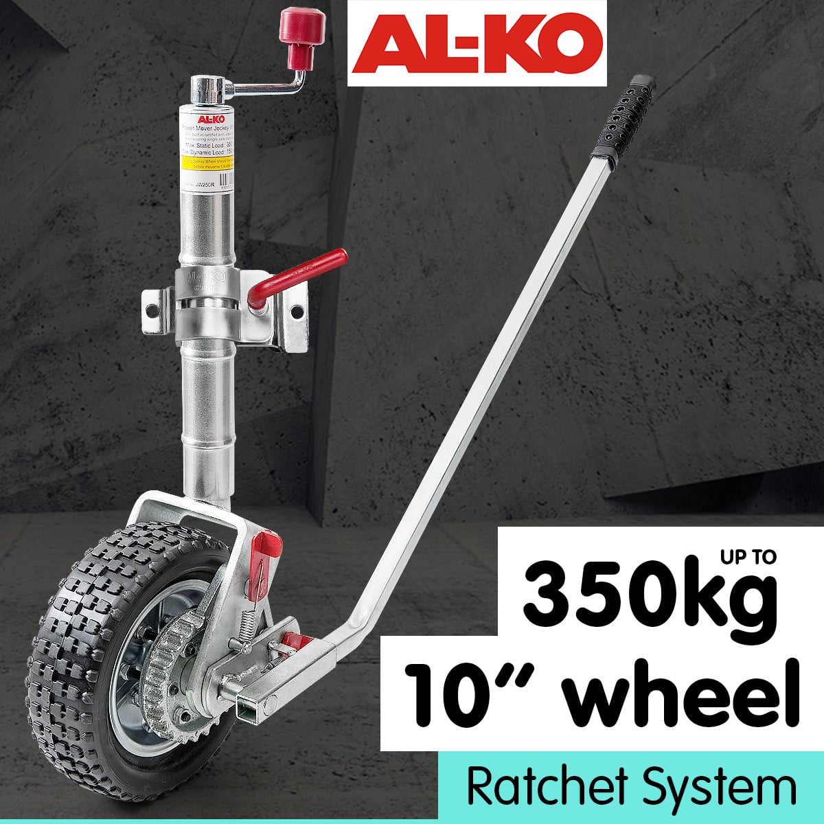 Alko 10in Ratchet Trailer Boat and Caravan Jockey Wheel - Image 2