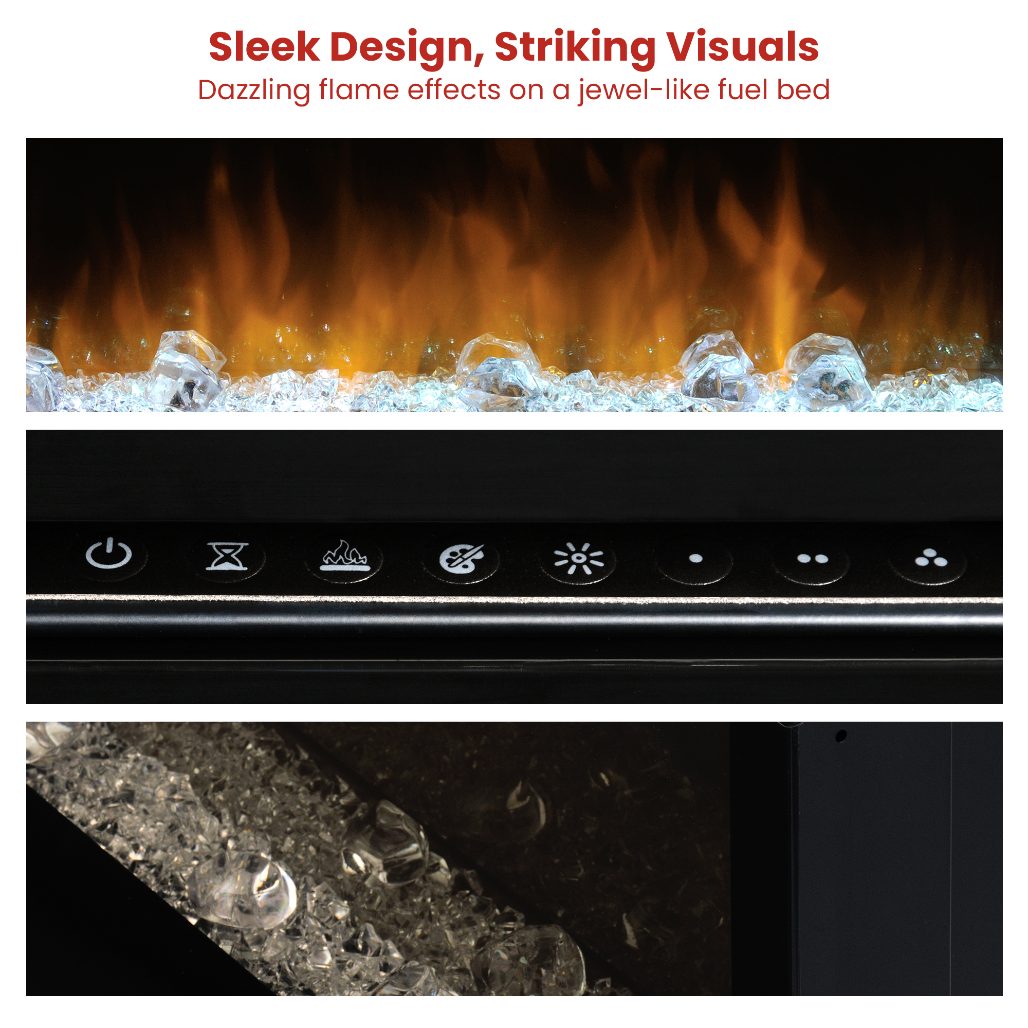 Dimplex PRISM Wall Mounted Electric Fireplace - 34-inches - Image 6