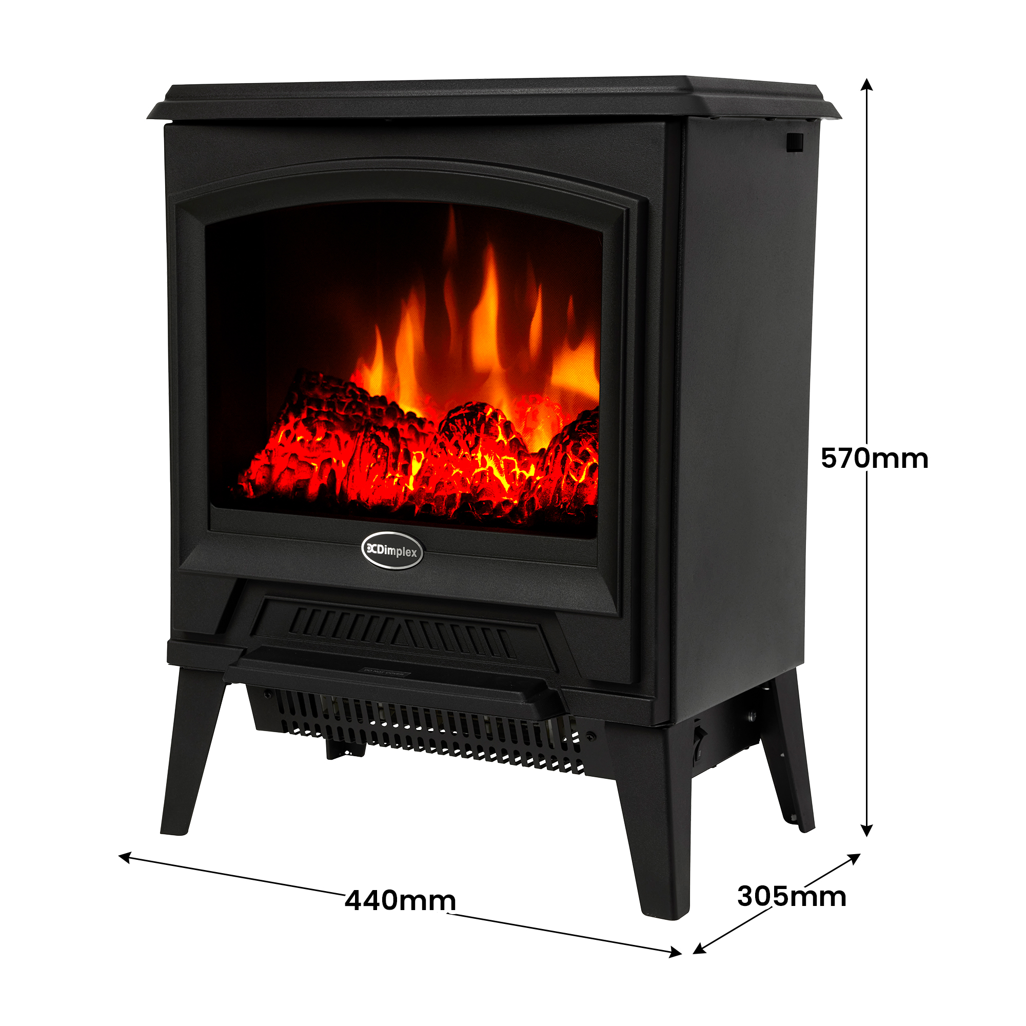 Dimplex 2kW Casper Optiflame Portable Electric Stove - Image 4